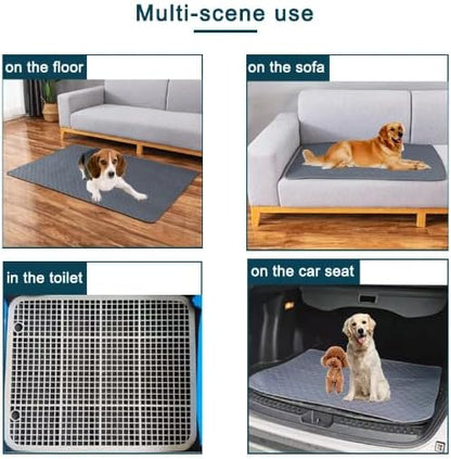 Washable Dog Pet Diaper Mat, Waterproof Reusable Training Pad, Urine Absorbent, 60x45 cm, Car Seat Cover