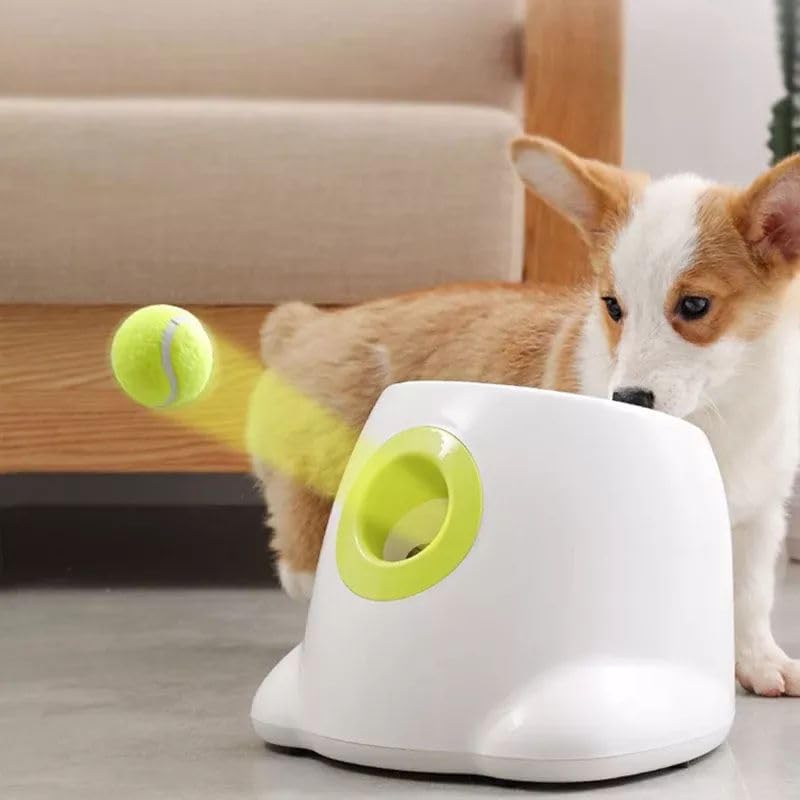 Compact Automatic Dog Ball Launcher Interactive Fetch Machine