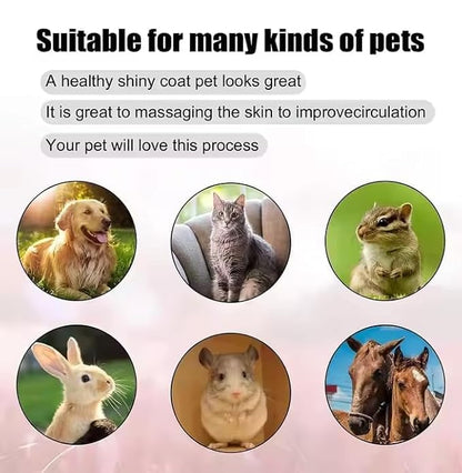 Self Cleaning Slicker Brush, Dog Cat Bunny Pet Grooming Shedding Brush, Easy to Remove Loose Undercoat, Pet Massaging Tool Suitable for Pets with Long or Short Hair (Yellow)