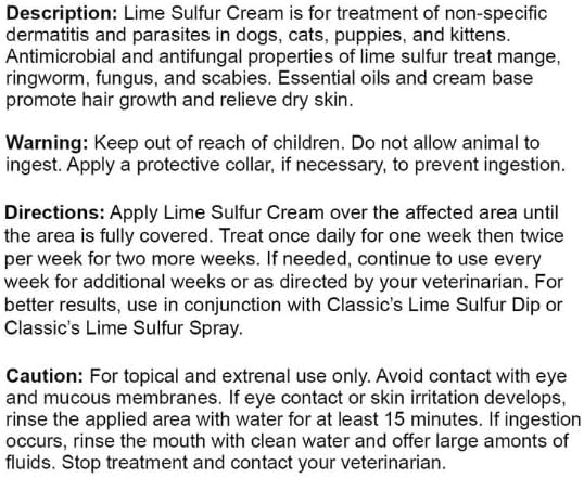 Healthy Paw Life Lime Sulfur Cream (2 oz) and Lime Sulfur Wipes (50 ct) Bundle for Pet Skin Care - for Dogs and Cats