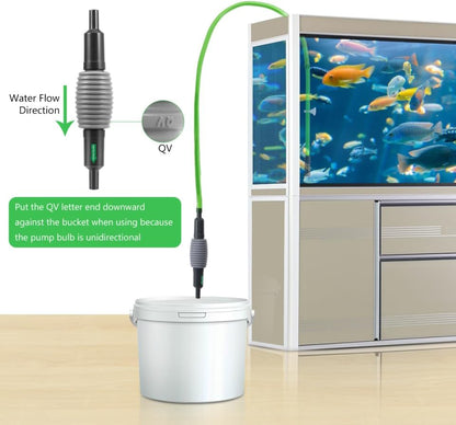 POPETPOP Aquarium Water Change, Fish Tank Vacuum Siphon Vacuum Cleaner for Gravel and Sand, Aquarium Manually Vacuum Gravel Cleaner