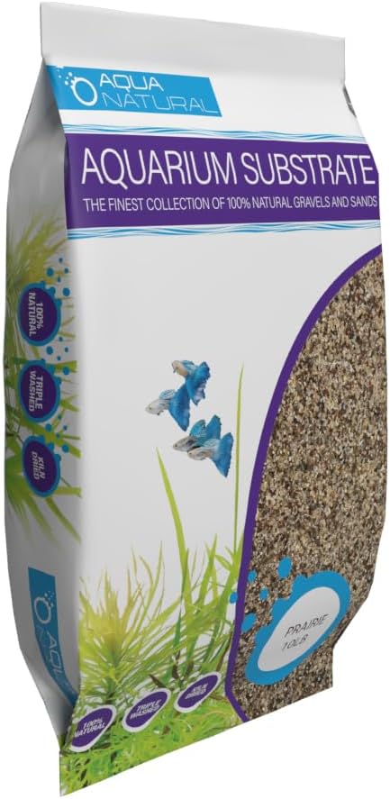 Aqua Natural Prairie Sand 10lb Substrate for aquascaping, Aquariums, vivariums and terrariums