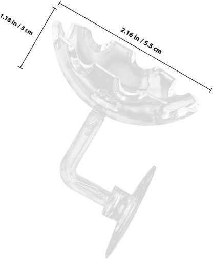 Shrimp Feeder Bowl with Sucker Fish Feeding Tray High Transparency Aquarium Feeding Dish Decorative Shrimp Food Basin for Fish Tank Aquatic Pets