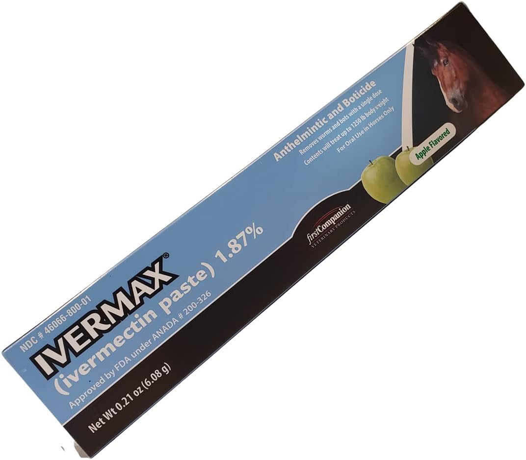 Ivermax Apple Flavored Ivermectin Equine Paste Dewormer - 2 Pack