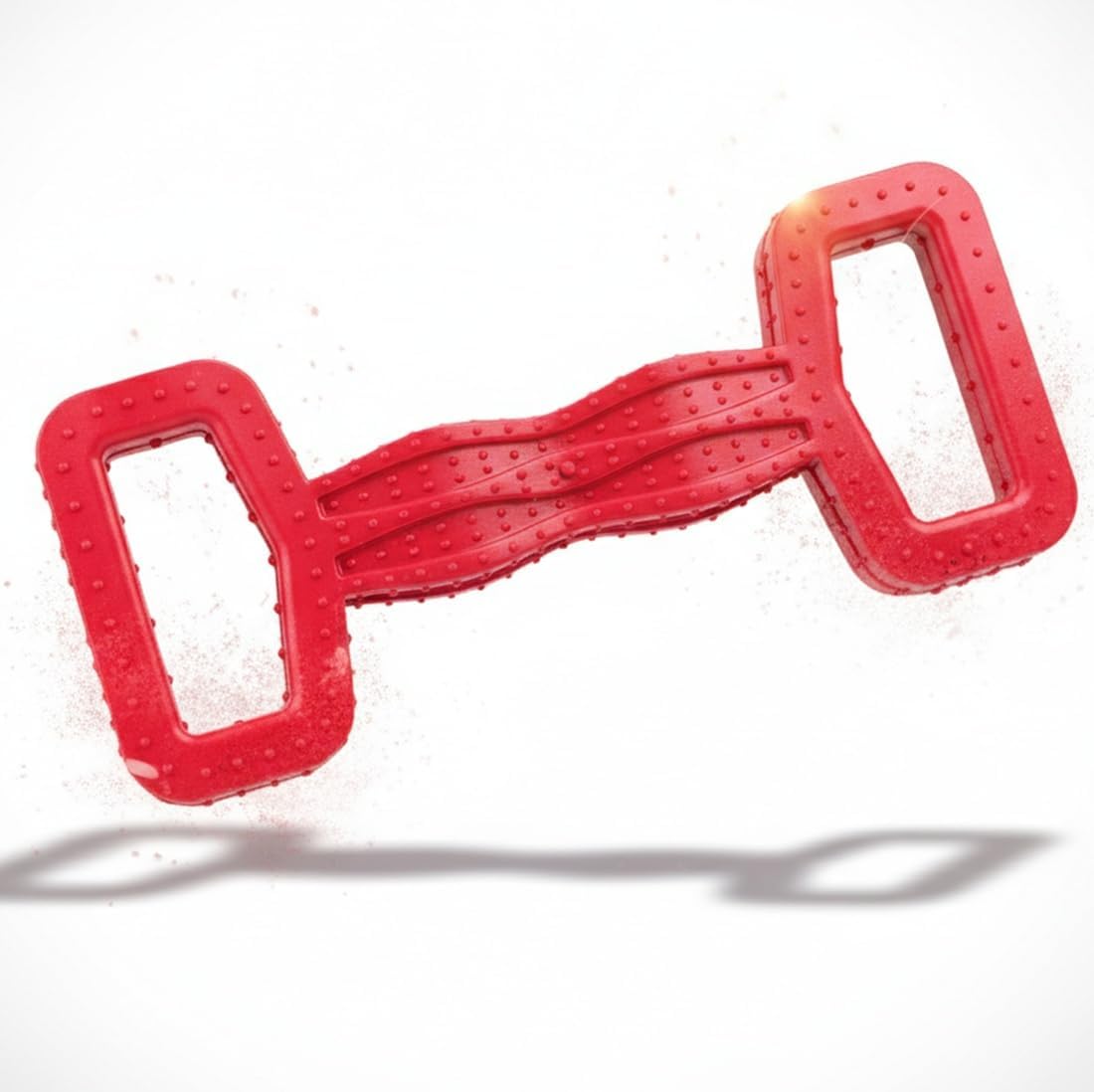 Large Eco Rubber Tugger – Red - Long Lasting Dog Chew Toys for Aggressive Chewers Strong Dog Toy for Dogs Durable Puppy Toys
