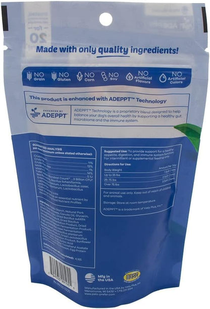 Pets Prefer Probiotic Soft Chews for Dogs, Digestive Supplement for Gut Health & Immune Support, Probiotics for Dogs, 60 count (Pack of 2)