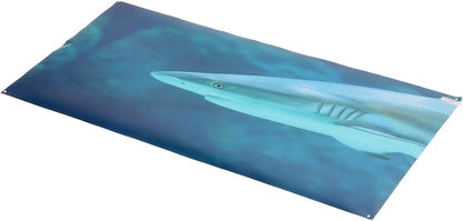 Aquarium Background Paper PVC Self Adhesive Clear 3D Decoration, Fish Tank Poster Backdrop, Realistic Underwater Scene with Fade Design, Easy to Apply Sticker for Glass A (91 * 50CM)