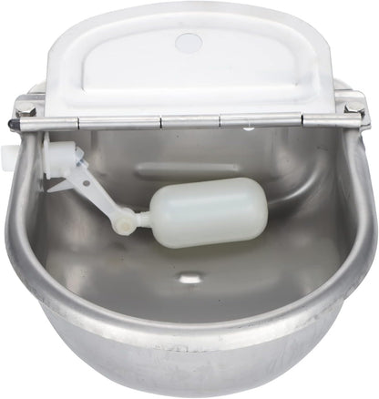 Acouto Automatic Water Bowl Horses Stainless Water Trough Bowl Automatic Drinking Horses Goats Sheep Cattle Livestock Waterer & Watering Equipment