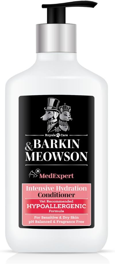 Barkin & Meowson MedExpert Hypoallergenic Intensive Hydration Conditioner 350ml / 11.83 fl.oz  for Sensitive Skin, Dogs and Cats - Fragrance Free