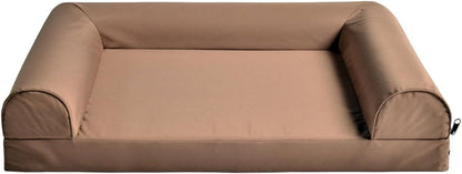 Dog Bed for Large Dogs Chew Resistant & Orthopedic, XL Size Compressible Sofa Bed with Removable Washable Cover, for Labrador, Golden Retriever, Husky, German Shepherd (Brown)