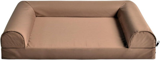 Dog Bed for Large Dogs Chew Resistant & Orthopedic, XL Size Compressible Sofa Bed with Removable Washable Cover, for Labrador, Golden Retriever, Husky, German Shepherd (Brown)