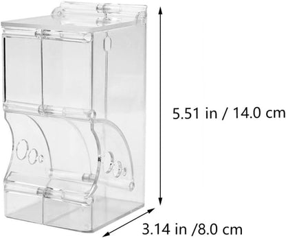 Automatic Hamster Food Dispenser Plastic Food Bowl, Anti-Spill Pet Feeder for Hamsters, Squirrels, and Small Animals, Refillable Feeding Bowl for Cage Use