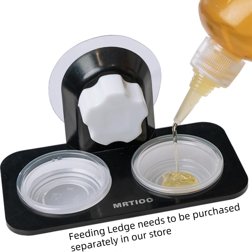 100 pcs 0.5oz Crested Gecko Food and Water Feeding Cups, with 2 Feeding Bottle, Reptile Feeder Bowls, for Lizard and Other Small Pet Ledge Accessories Supplies