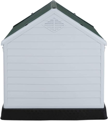 Confidence Pet Medium Waterproof Plastic Dog Kennel Outdoor House Green