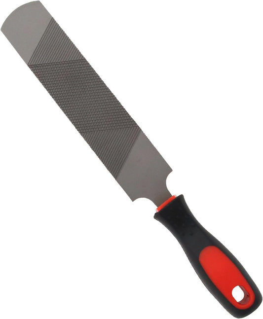 USUNFARN 12 Inches Hoof Rasp for Horses,Carbon Steel Hoof Picks for Horses with Rubber Handle,Double-Sided Hoof Farrier Rasp,Suitable for Horse/Goat/Cow/Donkey/Animal Hooves Farrier Tools (12 Inch)