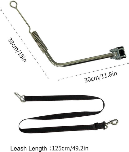 Compatible for Dog Bike Leash Dogs Attachment Bicycle Pet Hands Free Thickened Steel Wire Rope Easy