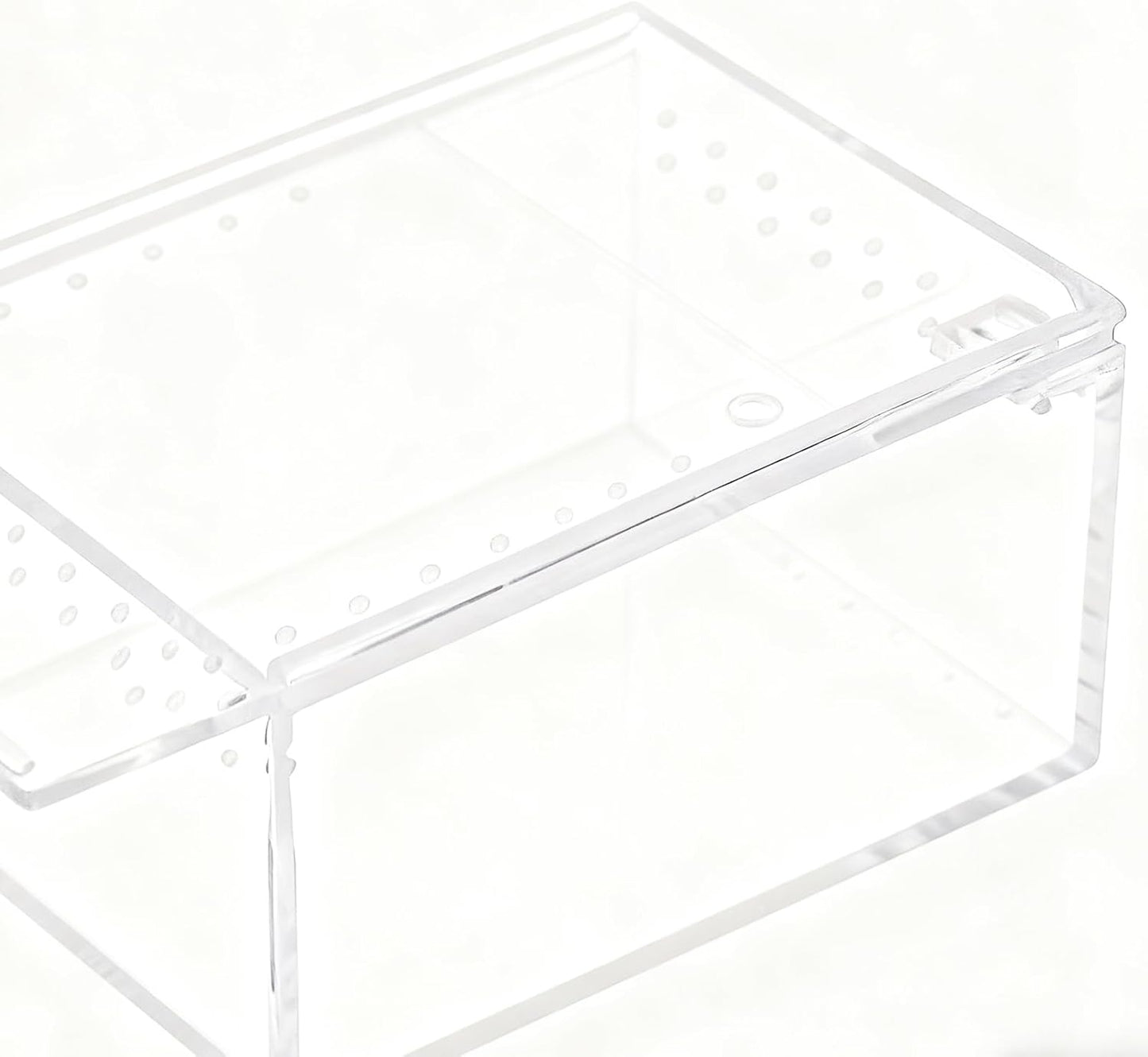 Frog Enclosure - Transparent Breeding Feeding Tank - Acrylic Small Terrarium,for Lizard Frog Gecko Snail Turtle Observation Breeding Feeding
