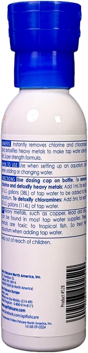 API TAP WATER CONDITIONER Aquarium Water Conditioner 4-Ounce Bottle, TAP WATER COND. 4 OZ