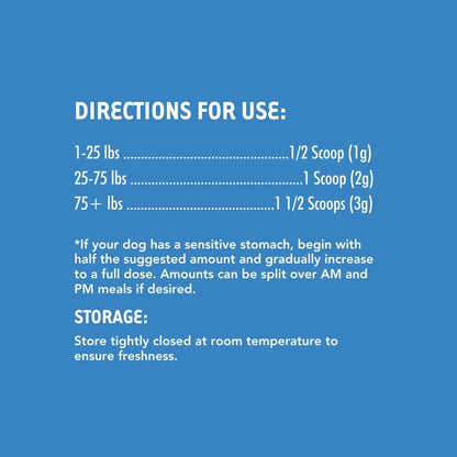 iHeartDogs 24-in-1 Adult Dog Multivitamin Daily+ Total Health Support Powder with Probiotics, Omega-3, Glucosamine, Mushrooms & Bone Broth - 60 Servings