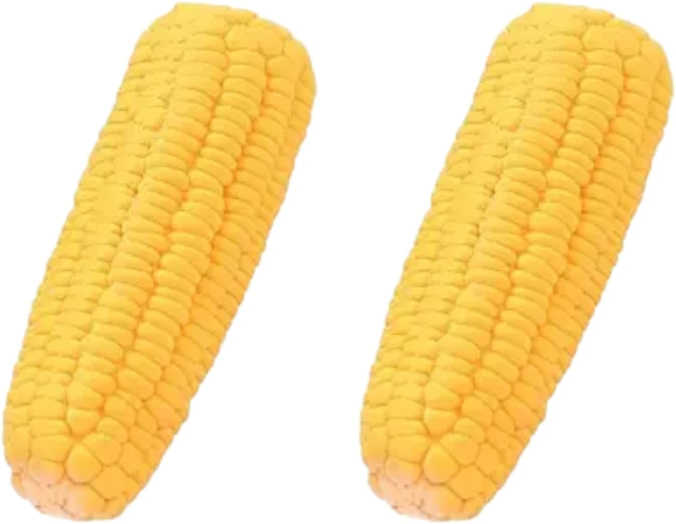 BWESOO 2Pcs Pet Dog Puppy Latex Corn Shape Squeaky Bite-Resistant Interactive Play Chew Toy Pet Supplies Dog Toy Corn, Toys Aggressive Chewers for Small/Medium/Large