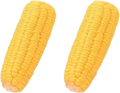 BWESOO 2Pcs Pet Dog Puppy Latex Corn Shape Squeaky Bite-Resistant Interactive Play Chew Toy Pet Supplies Dog Toy Corn, Toys Aggressive Chewers for Small/Medium/Large