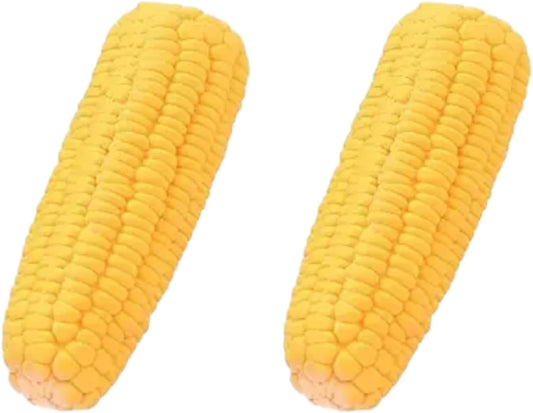 BWESOO 2Pcs Pet Dog Puppy Latex Corn Shape Squeaky Bite-Resistant Interactive Play Chew Toy Pet Supplies Dog Toy Corn, Toys Aggressive Chewers for Small/Medium/Large