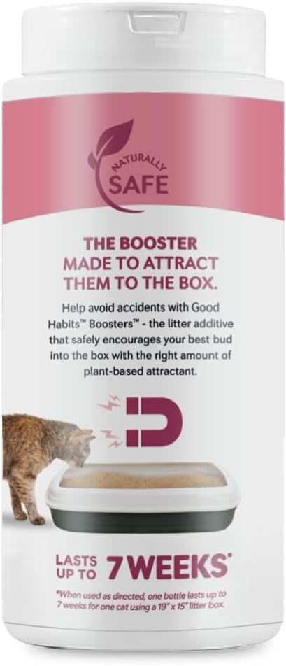 WORLD'S BEST CAT LITTER® Boosters™ Good Habits™ | Natural and Sustainable Cat Litter Additive | Attracts Your Cat to The Litter Box and Helps Avoid Accidents | Plant-Based Attractant | 18 oz Canister
