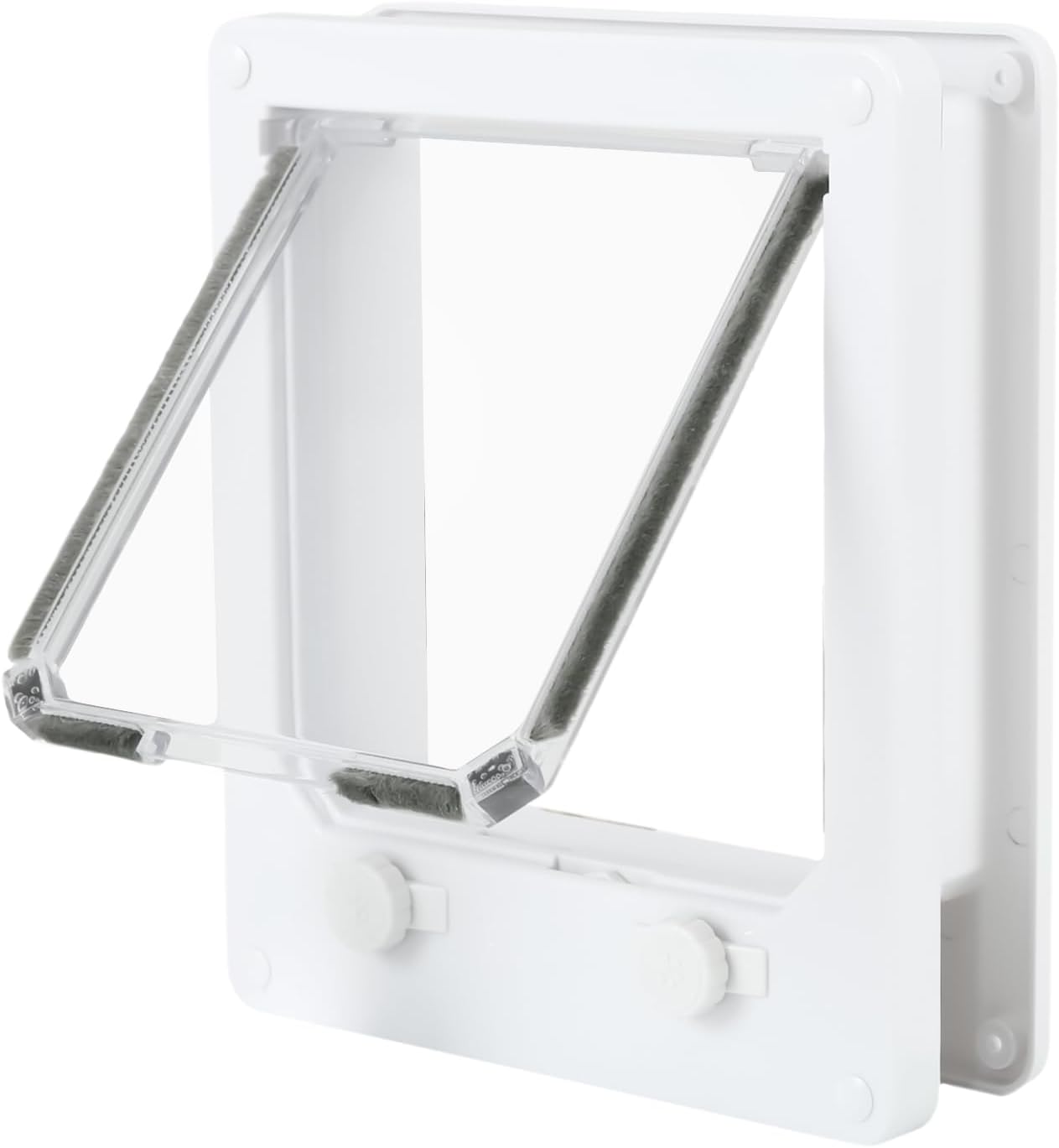 Wall Mounted Pet Door - 4 Locking Modes Insert for Dad Cat, Flap Door Outside Inside | Secure Entry for Wall Window Indoor Outdoor Use, po