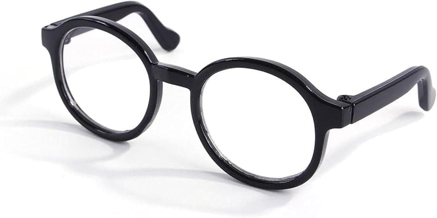 Nerd Glasses, Black Pet Dog Cute Glasses Clear Lens Retro Glasses Photo Props Transparent Cat Sun Glasses for Small Dogs Cats Cosplay Costume
