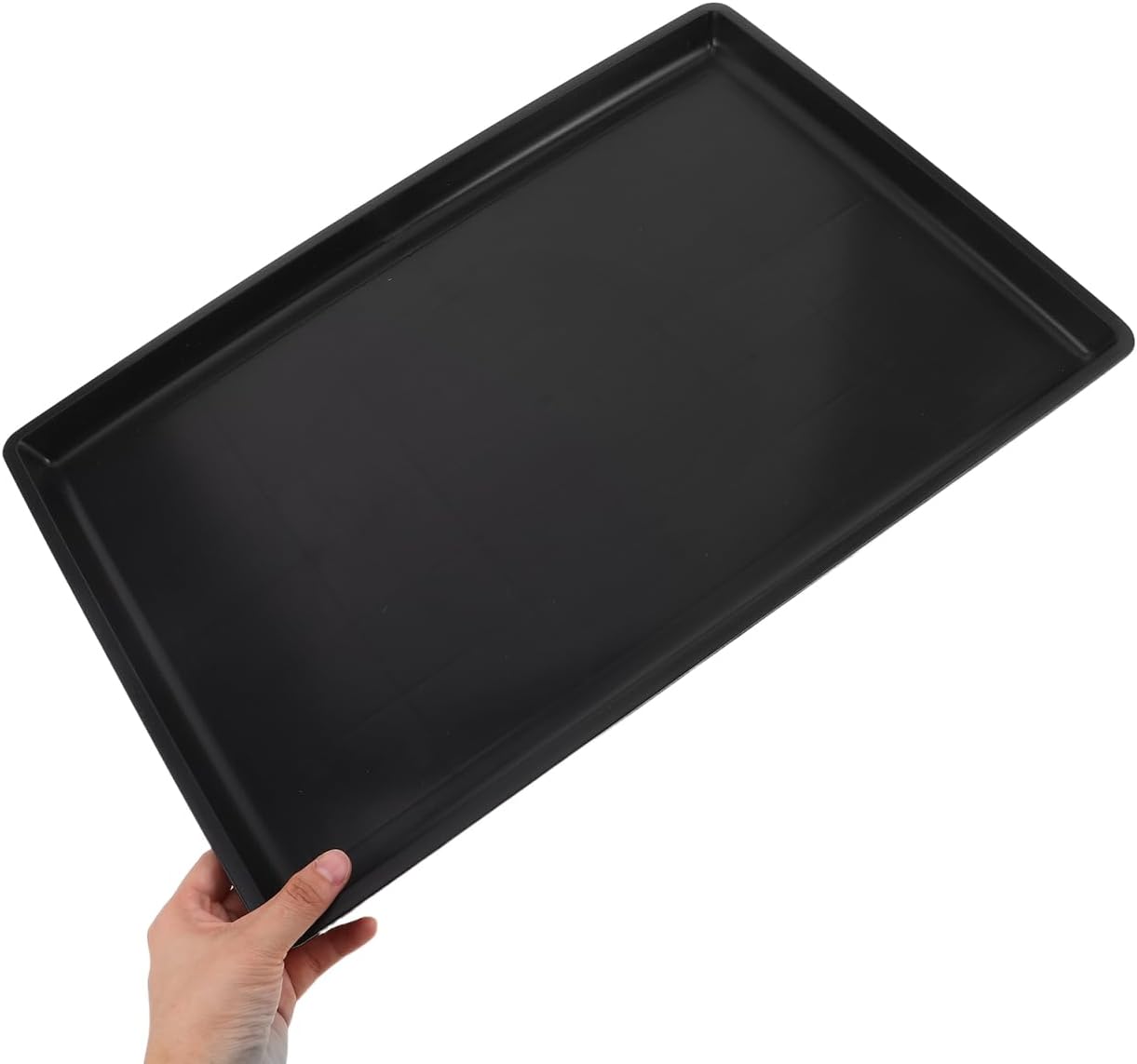 Replacement Dog Crate Pan Thick Plastic Cage Bottom Tray Leakproof Pet Tray for Bird Cage Rabbit Litter Box Indoor Waste Management 19.5X13.4 Inch