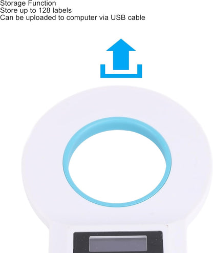 Garosa Dual Frequency Pet ID Reader 134.2kHz 125kHz Handheld Microchip Scanner with OLED Screen Bluetooth USB for Animal Shelter Veterinary Clinic Pet Owner