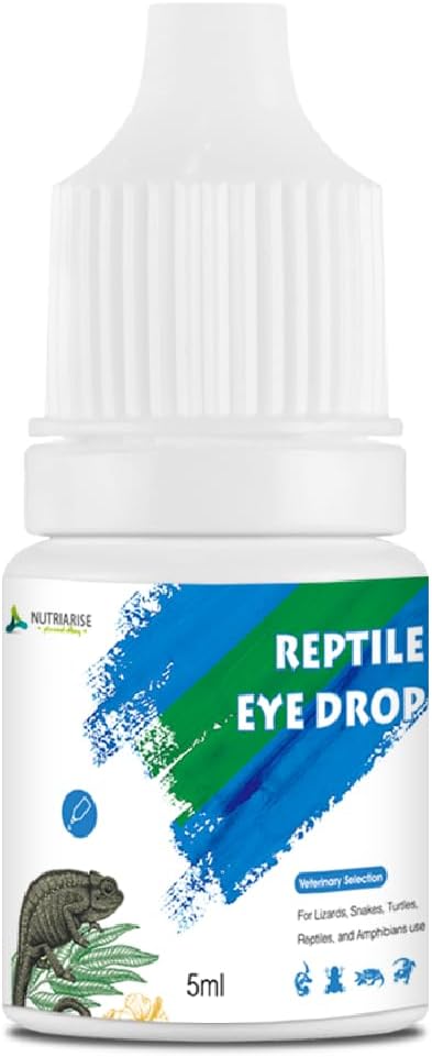 Reptile Eye Drops | Gentle Eye Cleanser for Bearded Dragons, Turtles, Snakes & Lizards | Non-Irritating Daily Eye Care Solution for Reptiles & Amphibians