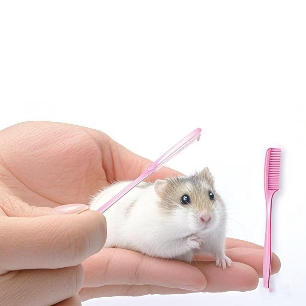 3Pcs Hamster Combs，Mini Comb for Hamsters, Rabbits, Guinea Pigs