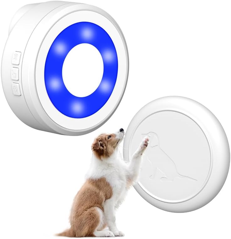 Wireless Dog Door Bell - Dog Bells to Go Outside for Potty Training, Dog Buttons for Communication, 58 Melodies & 4 Volume Pet Doorbell