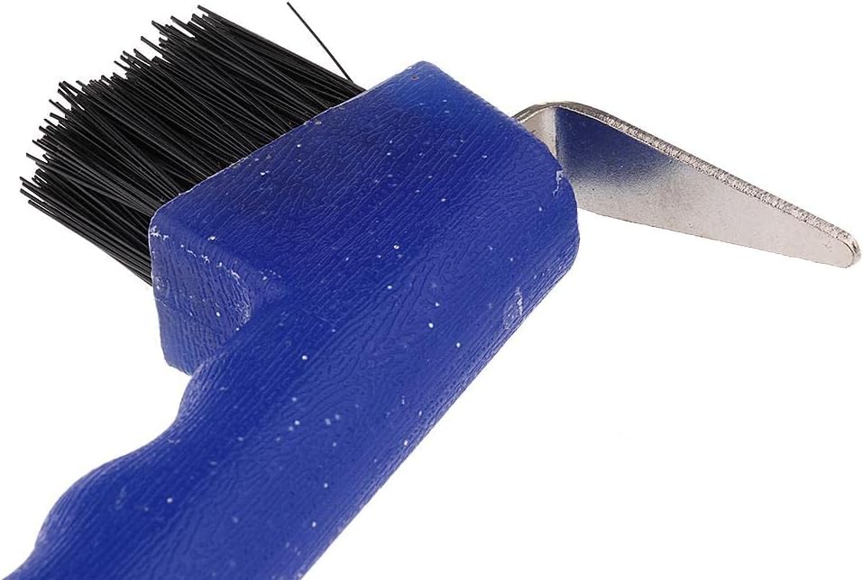Hoof Pick with Brush Horse Grooming Equipment, Blue
