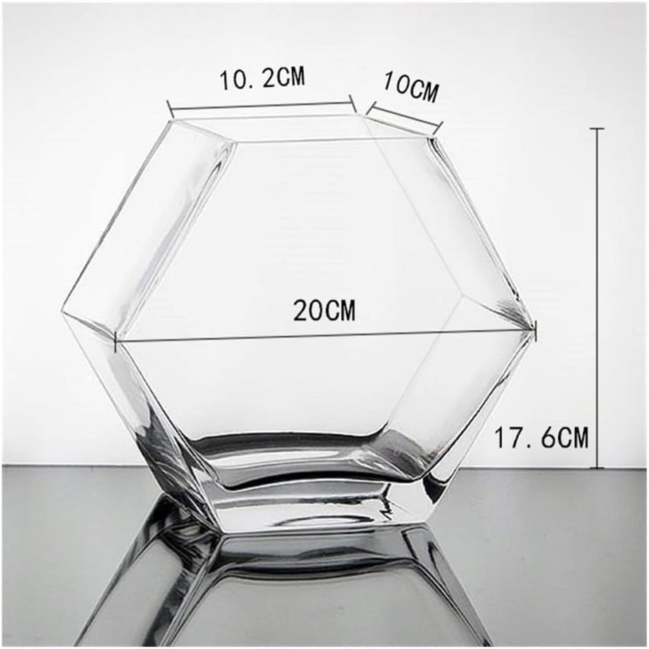 Fish Tank Glass Fish Tank Thickened Transparent Desktop Decorative Office Creative Goldfish Bowl Vase(10.2cm)