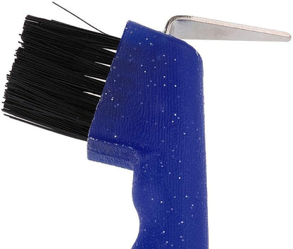 Hoof Pick with Brush Horse Grooming Equipment, Blue