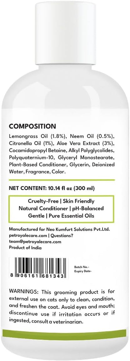 Dog Shampoo and Conditioner – Dog Shampoo for Shedding & Smelly Dogs – Aloe & Lemongrass Scent - Puppy Safe All Breeds Pet Friendly Dogs Shampoo (10.14 floz)