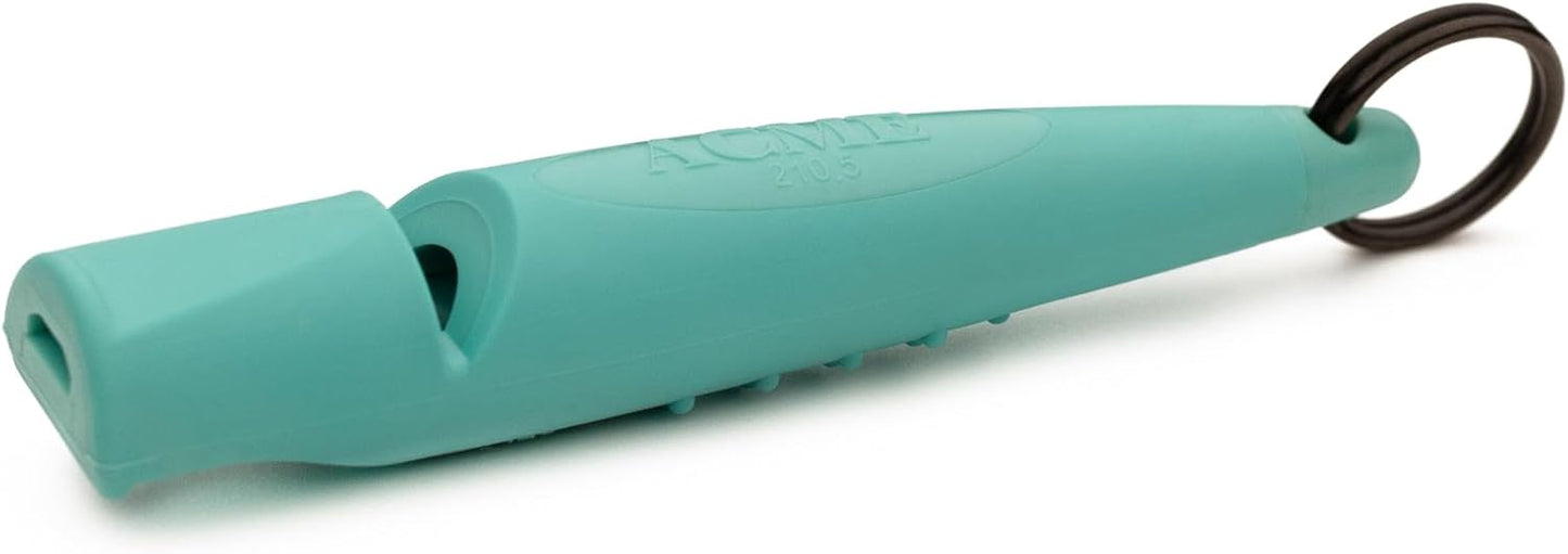 ACME Alpha 211.5 Professional Dog Training Whistle with Enhanced Ergonomic Grip. BPA-Free Plastic. 110 dBA. Long Range. Standardized Frequency. Weatherproof. Made in The UK (Turquoise)