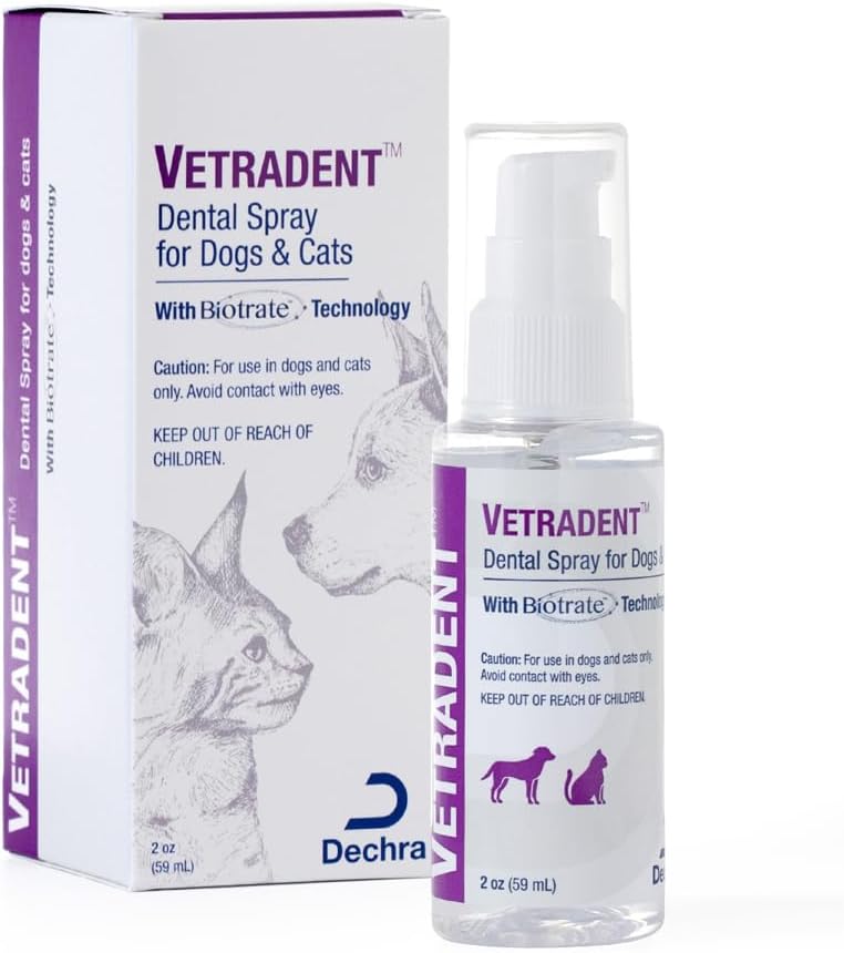 VETRADENT Dental Spray for Dogs and Cats, 2 oz