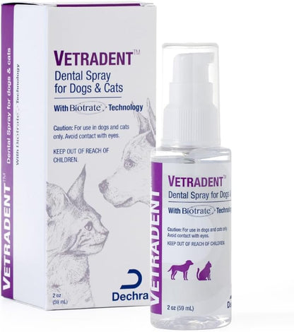 VETRADENT Dental Spray for Dogs and Cats, 2 oz