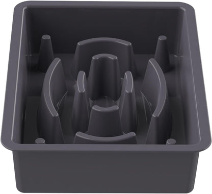 Decflow 1PCS Slow Feeder Dog Food Bowls for Medium Large Dogs, Grey