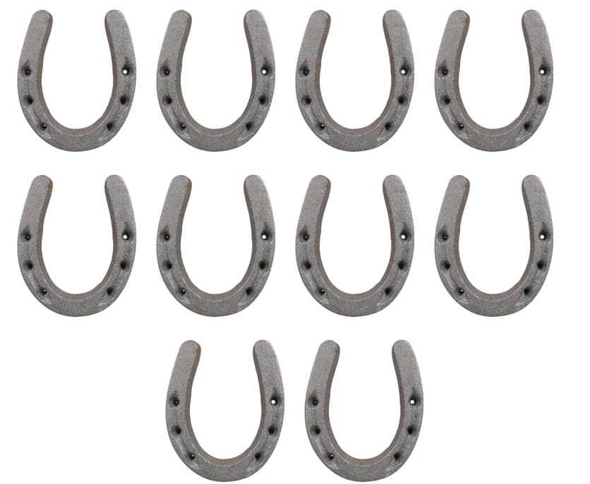Small CAST Iron Horseshoes • Crafts Home DÉCOR, Horseshoe/Horse Shoe, Small Tiny NIKNAK - Pack of 10-3 3/8" Long x 2 3/4 Wide