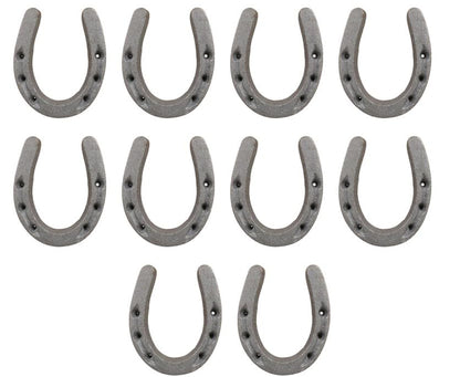 Small CAST Iron Horseshoes • Crafts Home DÉCOR, Horseshoe/Horse Shoe, Small Tiny NIKNAK - Pack of 10-3 3/8" Long x 2 3/4 Wide