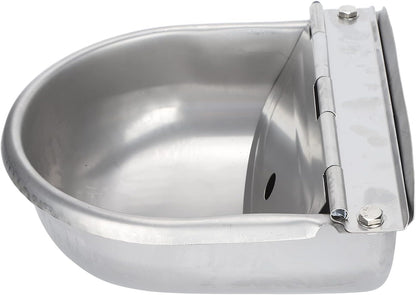 Acouto Automatic Water Bowl Horses Stainless Water Trough Bowl Automatic Drinking Horses Goats Sheep Cattle Livestock Waterer & Watering Equipment