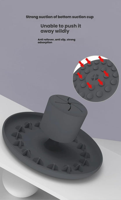 Slow Feeder Dog Bowl with Suction Base - Rocking Snuffle Mat for Quick to eat Pets, 4-Size Food Puzzle Feeder, Dishwasher Safe BPA-Free Silicone for Cats/Dogs