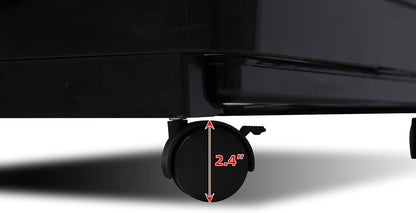 Homey Pet 3 Levels Chinchilla Ferret Pet Crate Small Animals Cages for Rat, Hamster, Guinea Pig, Squirrel, Include Caster Tray and Urine Guard (Black)