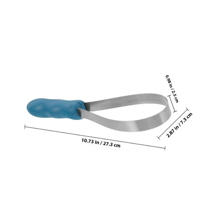 Horse Grooming Brush Stainless Steel Shedding Scraper for Equines and Cattle Portable Deshedding Tool and Itch Relief in Stables