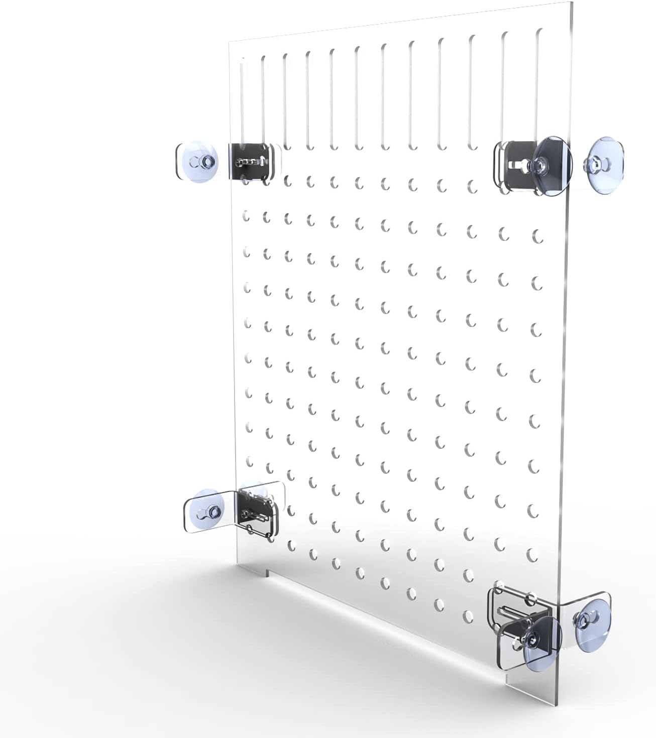 Aquarium Fish Tank Divider Acrylic Isolation Grid Board with Suction Cups Included Clear Fish Separator Transparent Plate Baffle Cover Blocking Fish Partition Net 30x40cm/11.81x15.74in