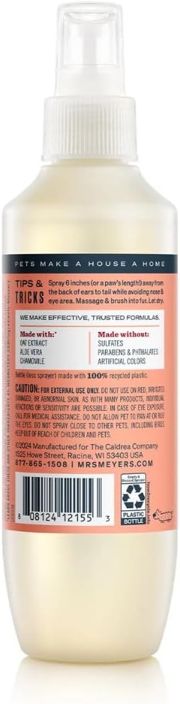 MRS. MEYER'S Clean Day Dog Deodorizing Spray, Sweet Chamomile Scent, 8oz